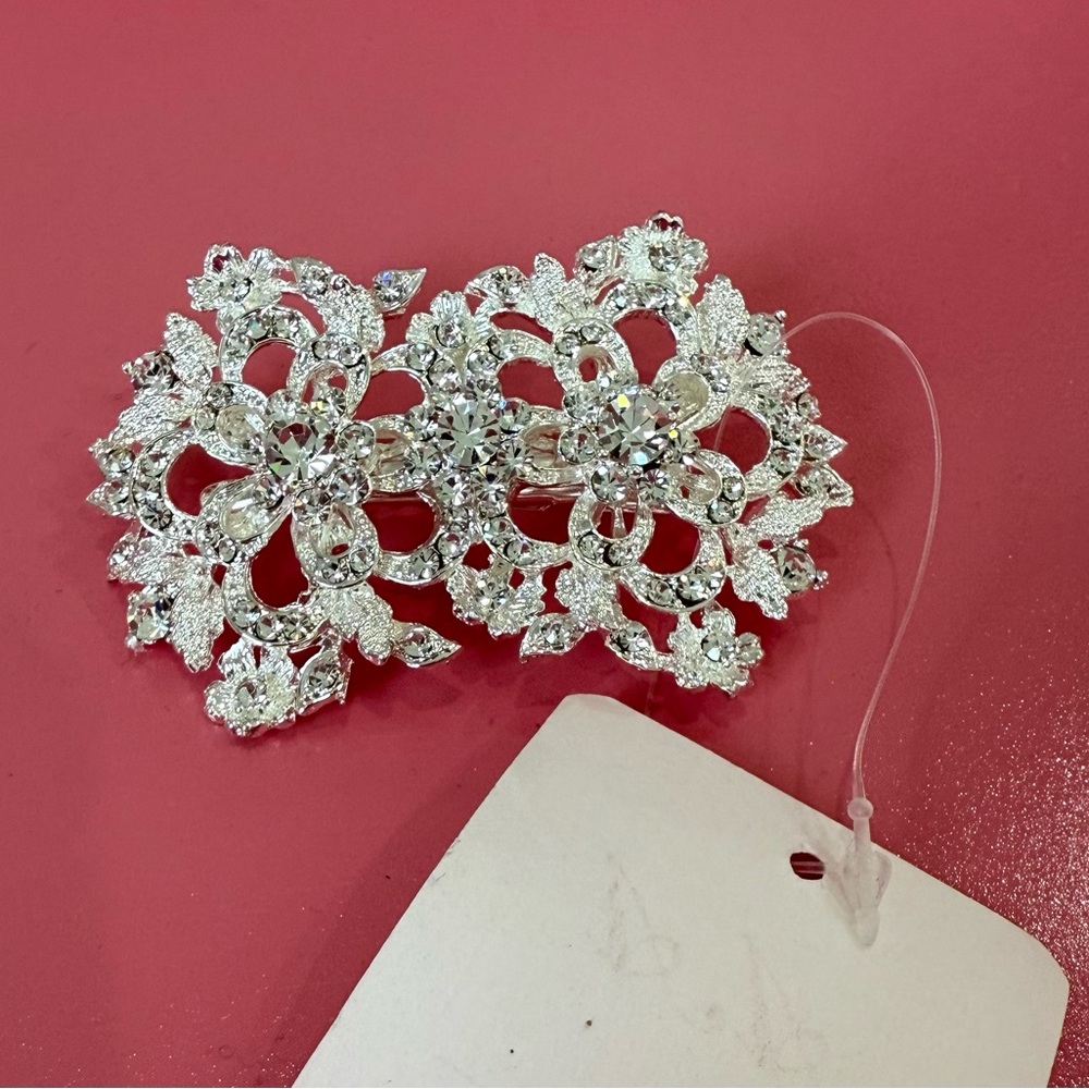Elegant Silver Crystal Hair Accessory